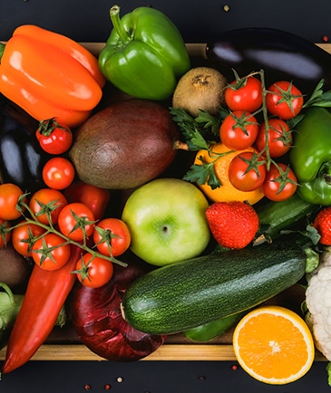 Obst und Gemüse Sortiment